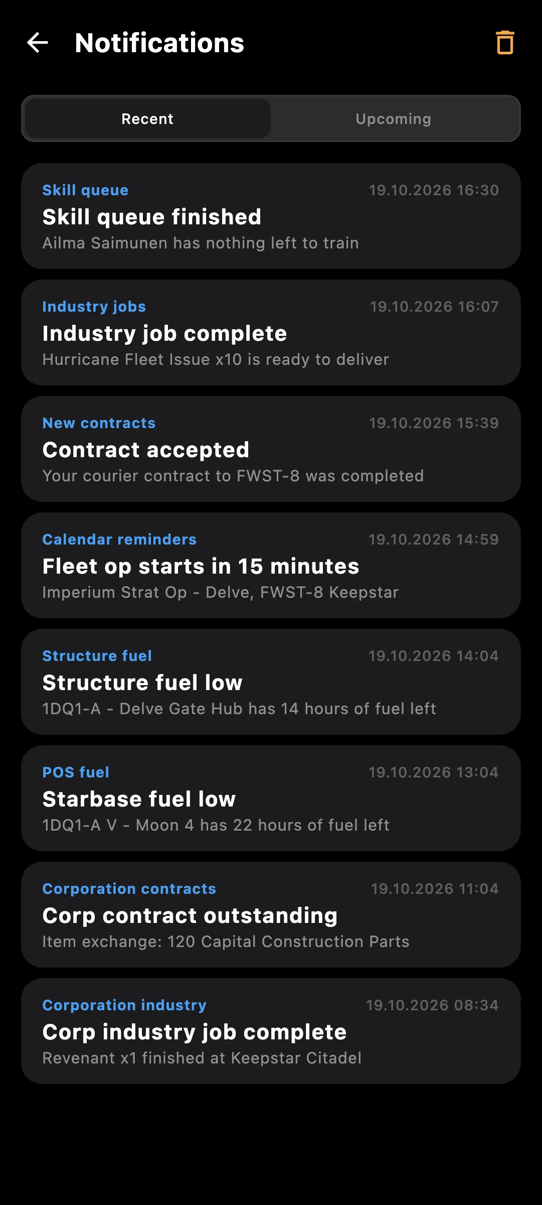 Notifications on a phone